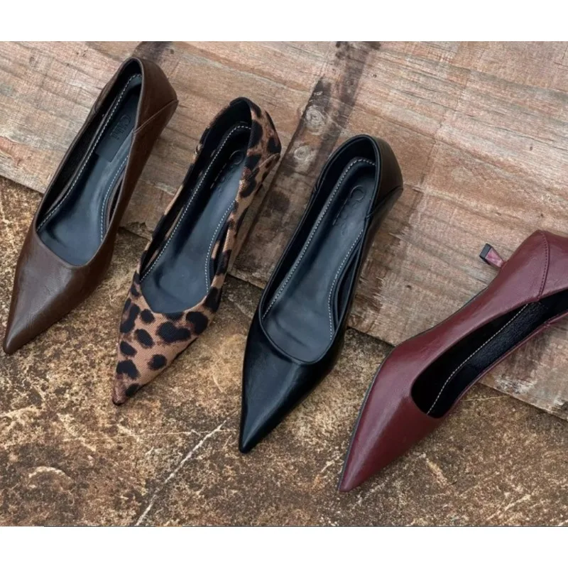 Women'S Shoes - 2024 Women Sexy High Heels Burgundy