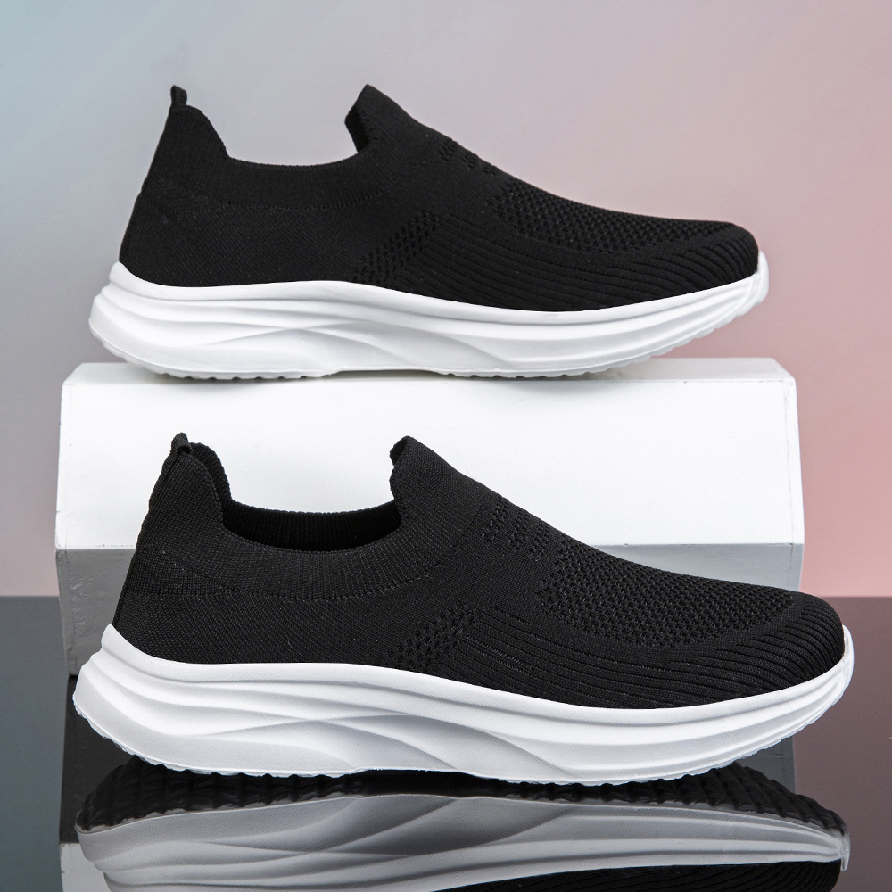 Shock Absorbing Gym Trainers - Mens Walking Shoes Lightweight Breathe Casual