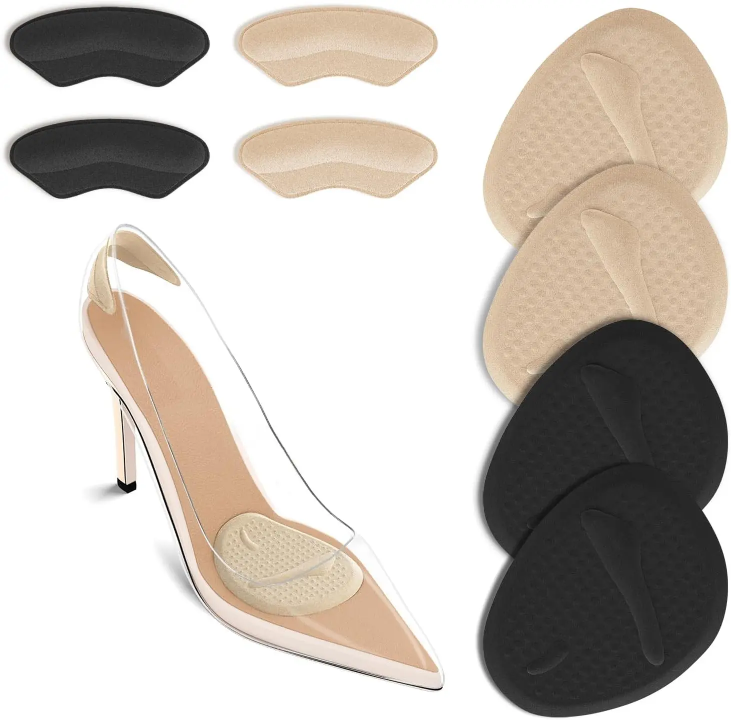Heels - 2 Sets Heel Pads, Ball of