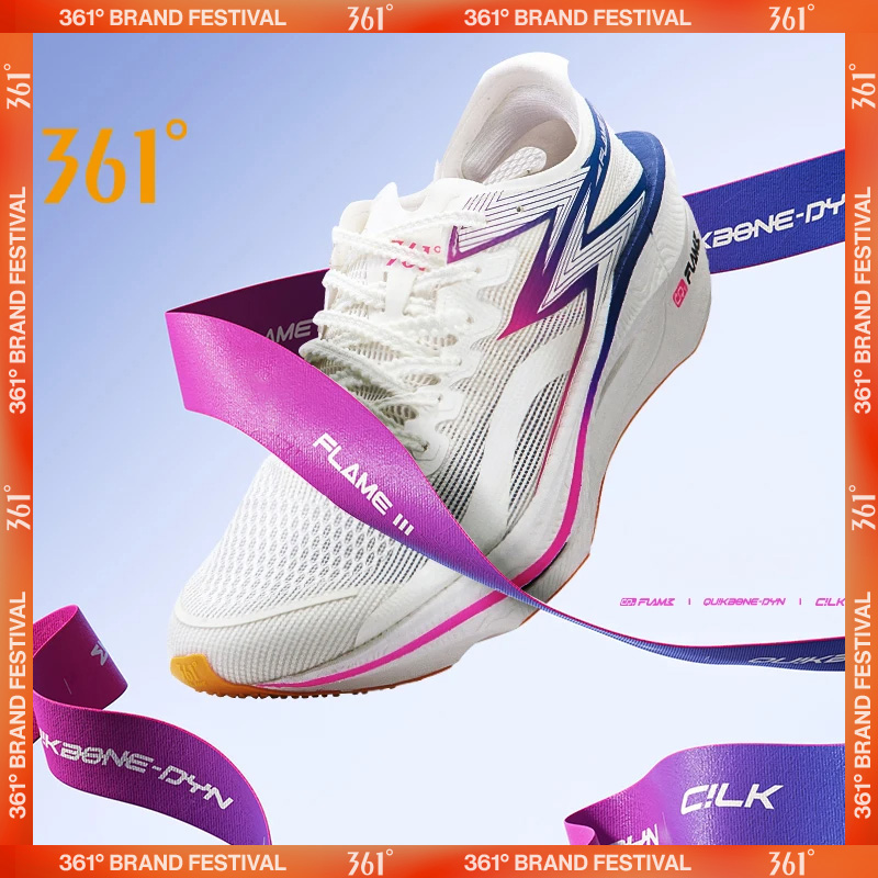 Carbon Plate Marathon Racing Shoes - 361 Degrees Flame 3.0 Unisex Running