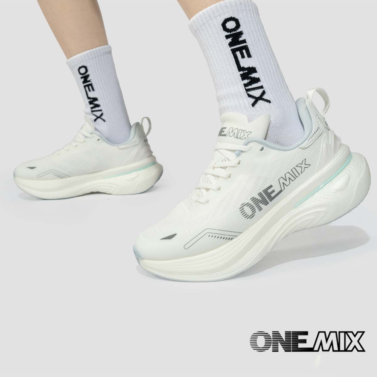 ONEMIX New Shock-Absorbing and - Reflective Night Running Shoes review and price