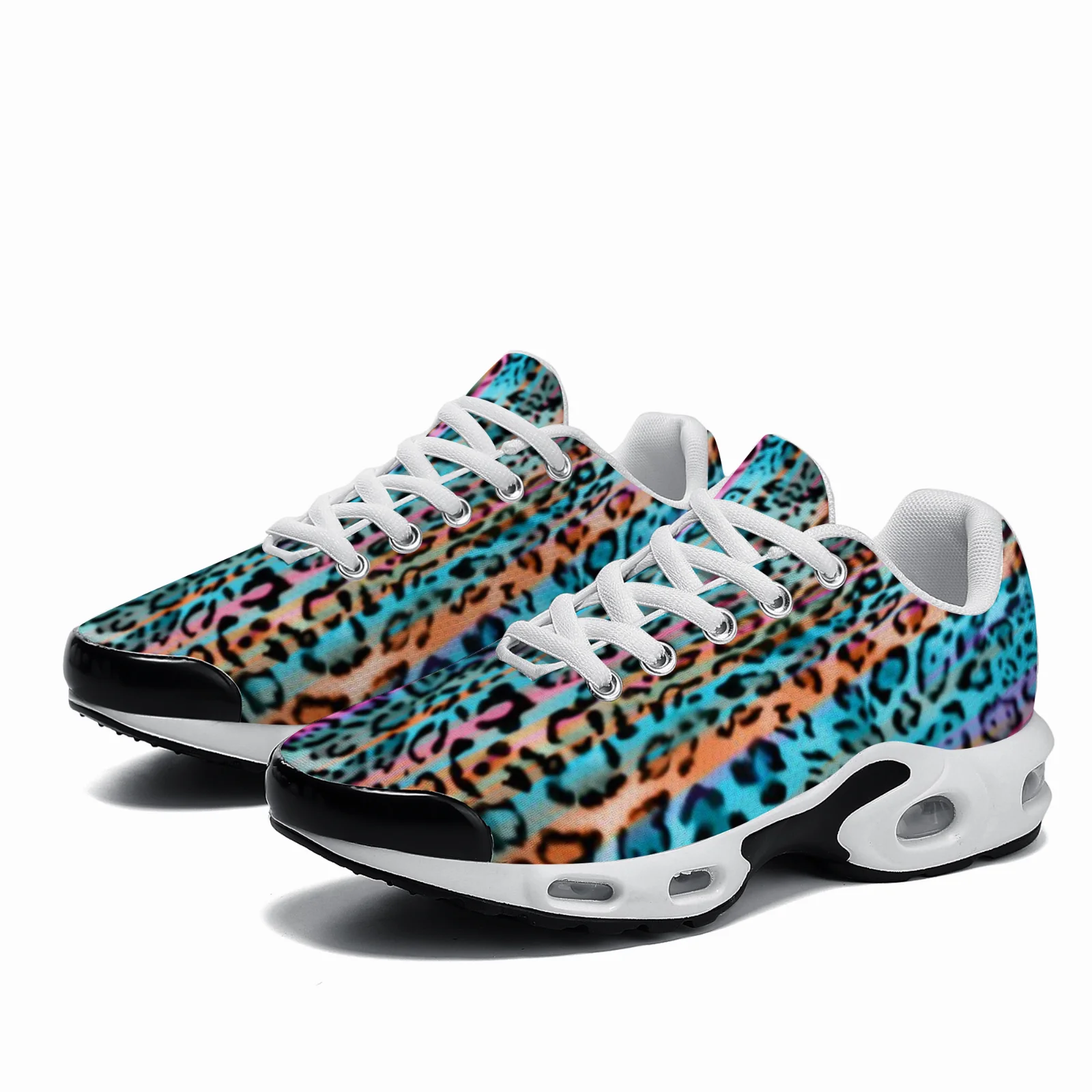 Customizable blue leopard prin - Breathable Mesh Athletic Shoes review and price