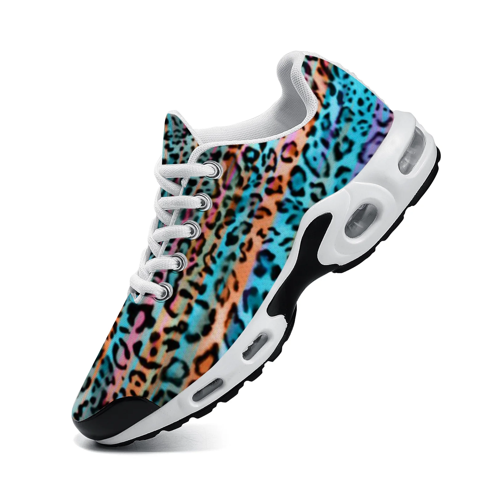 Customizable blue leopard prin - Breathable Mesh Athletic Shoes review and price