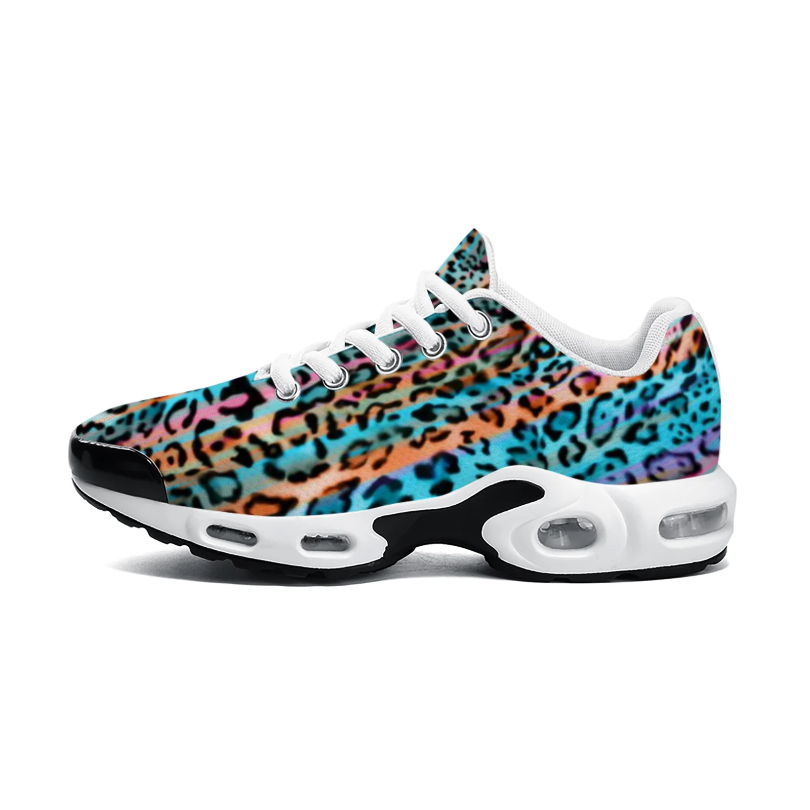 Customizable blue leopard prin - Breathable Mesh Athletic Shoes review and price