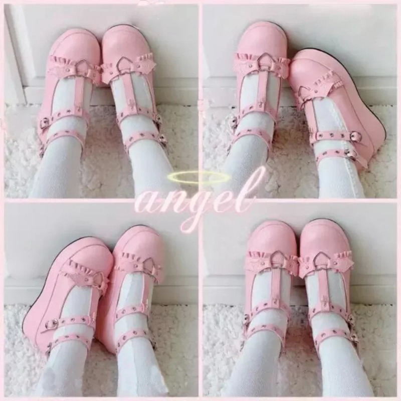 New Sweet Heart Buckle Wedges  - Boots review and price