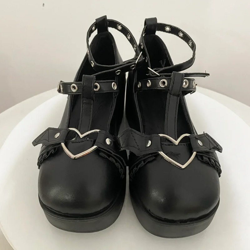 New Sweet Heart Buckle Wedges  - Boots review and price