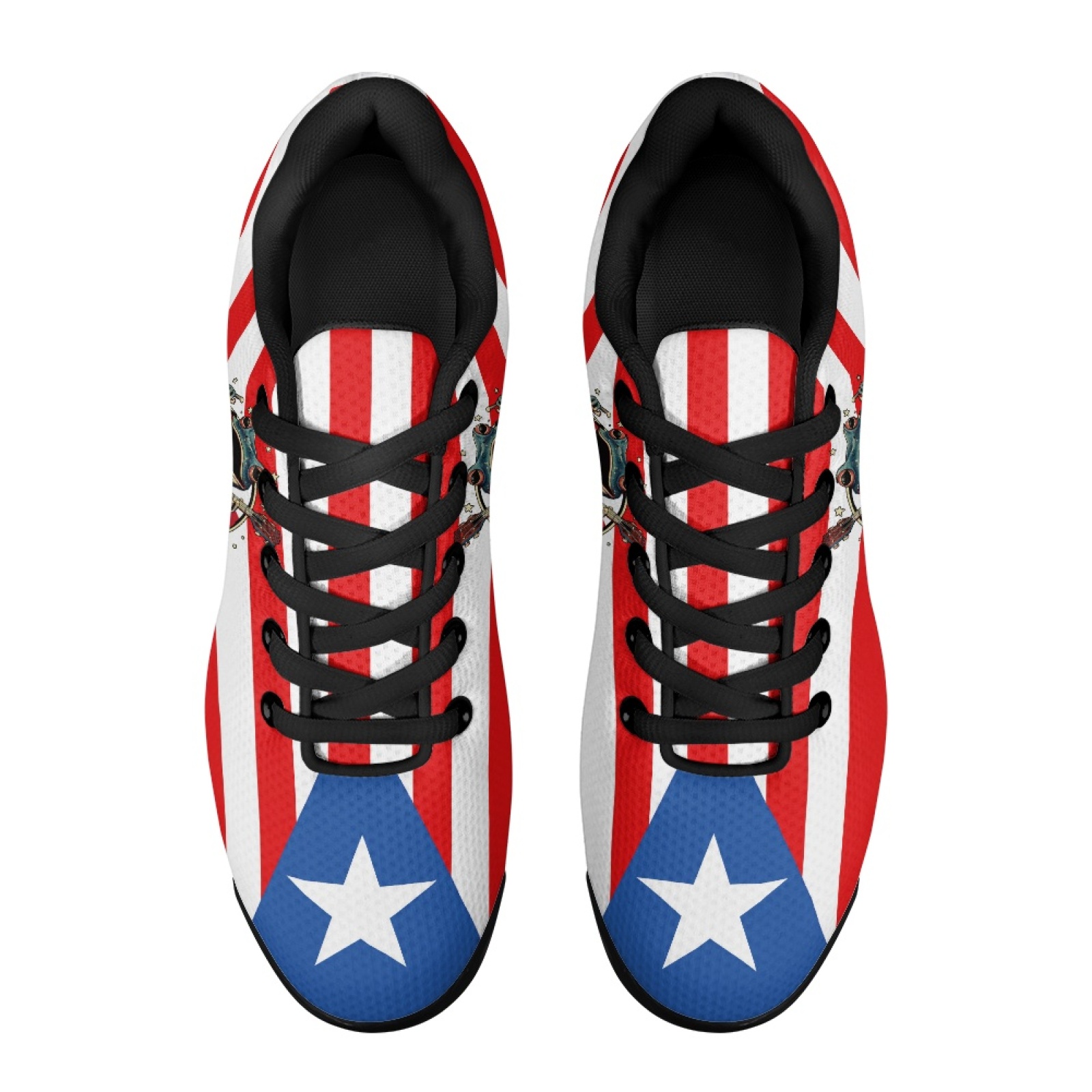 PENSTROLL Red White Blue Star  - Air Cushion Jogger Shoes Men review and price