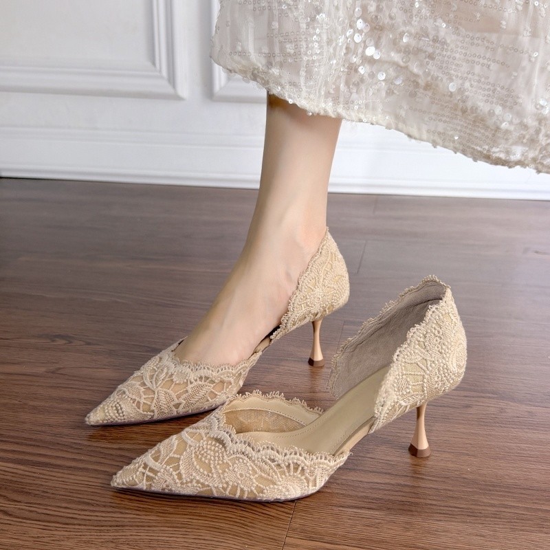 Lace Pointed Toe High Heels Wo - Women'S Shoes review and price
