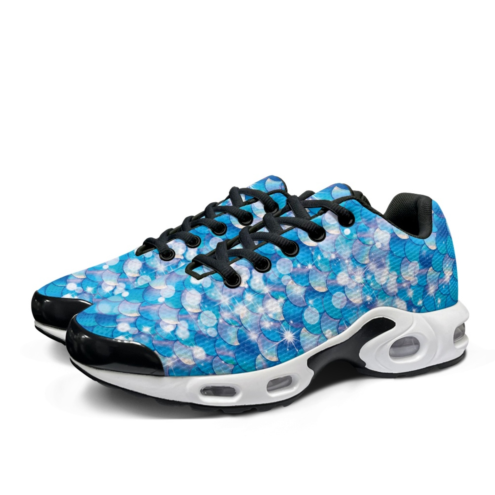 PENSTROLL Mermaid Scale Print  - Air Cushion Jogger Shoes Men review and price
