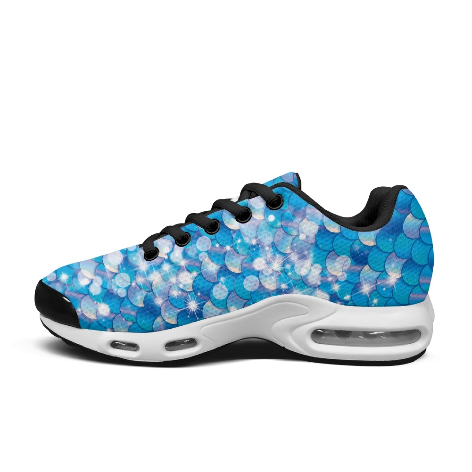 PENSTROLL Mermaid Scale Print  - Air Cushion Jogger Shoes Men review and price