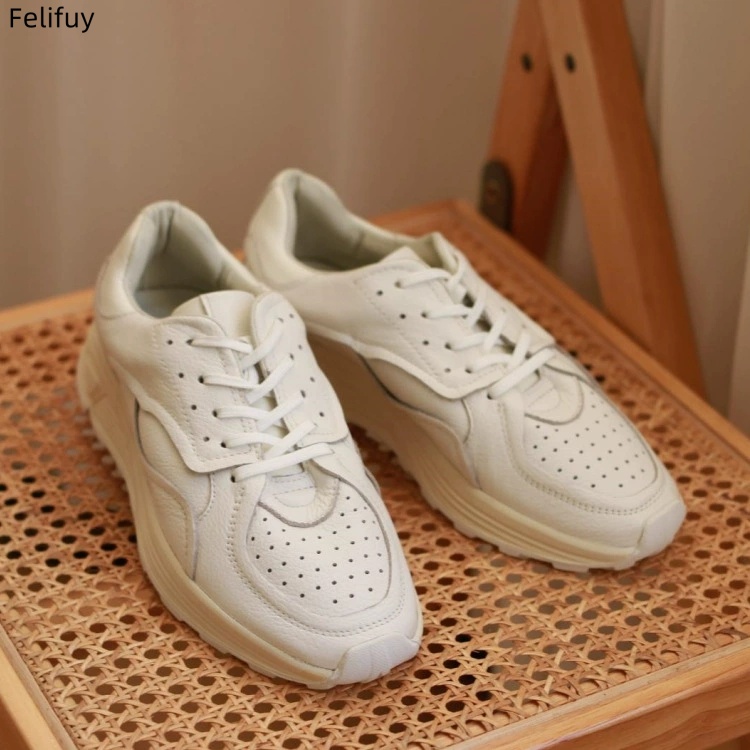 Round-toe Lace-up Casual White - Sneakers review and price