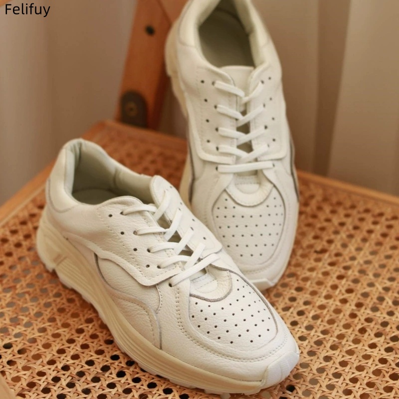 Round-toe Lace-up Casual White - Sneakers review and price