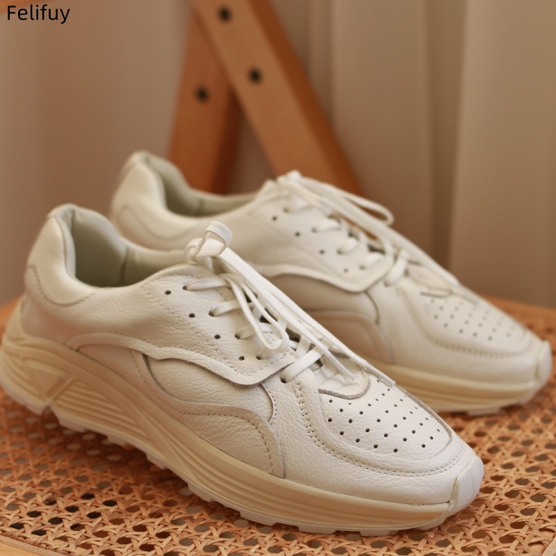 Round-toe Lace-up Casual White - Sneakers review and price