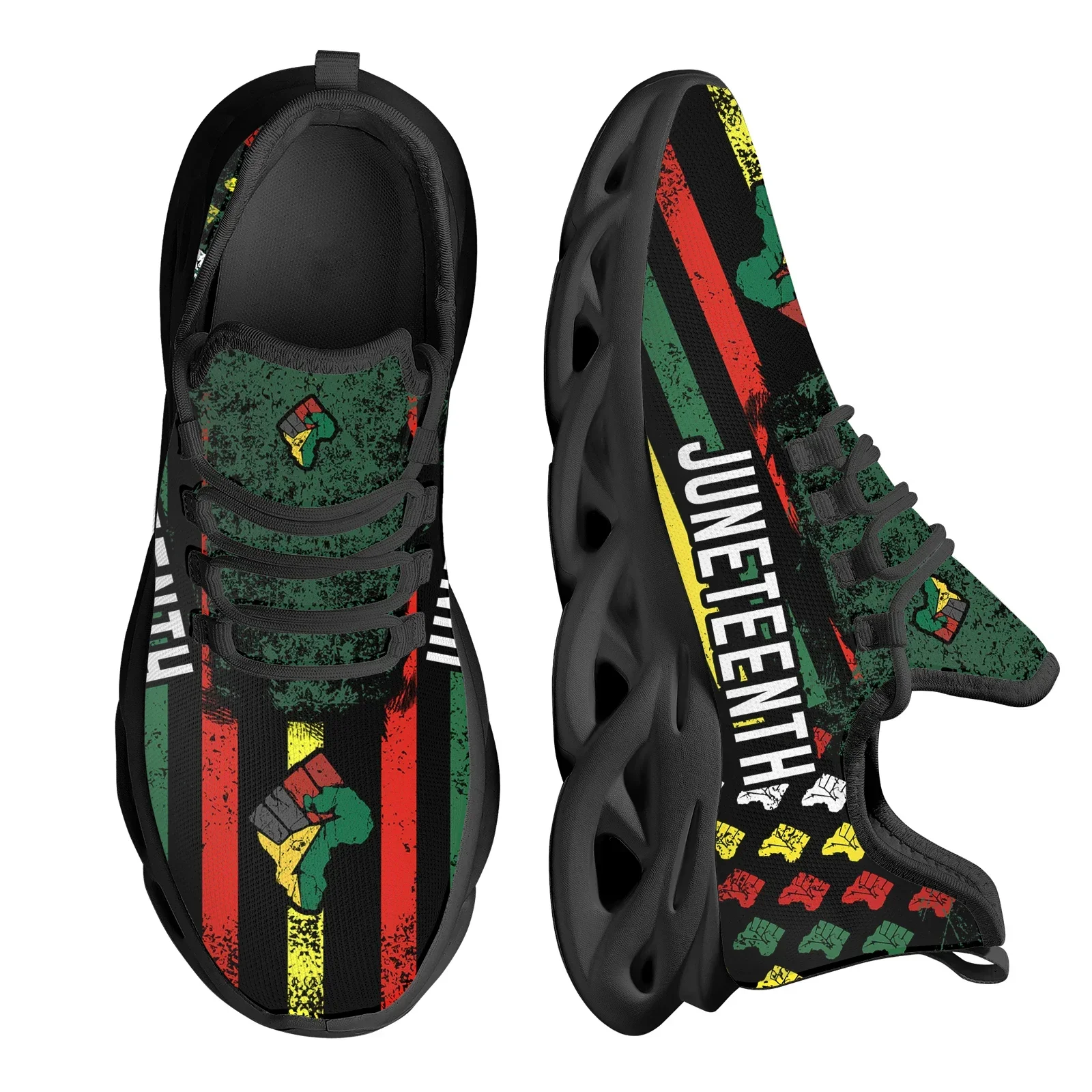Juneteenth Peace and Love Prin - Breathable Mesh Athletic Shoes review and price