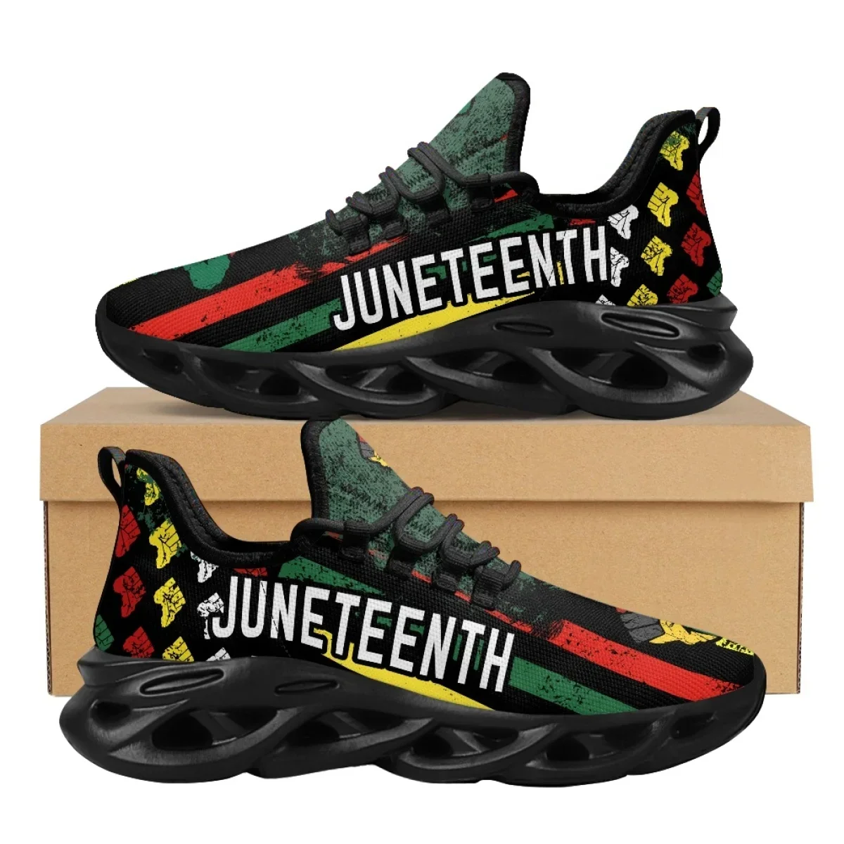Juneteenth Peace and Love Prin - Breathable Mesh Athletic Shoes review and price