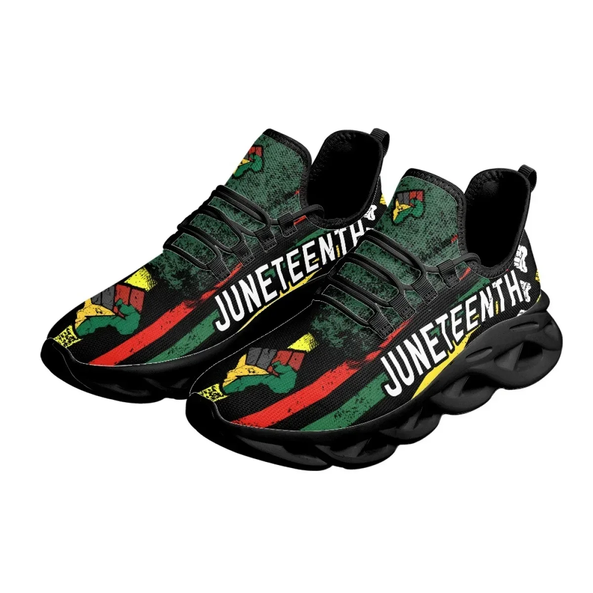 Juneteenth Peace and Love Prin - Breathable Mesh Athletic Shoes review and price