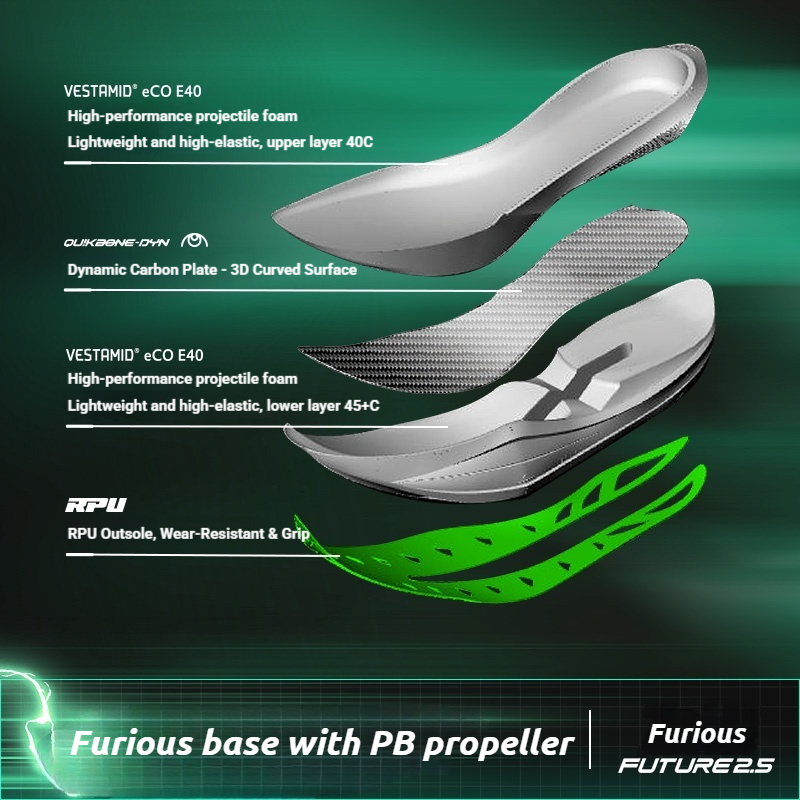 361 Degrees Furious Future 2.5 - Carbon Plate Marathon Racing Shoes review and price