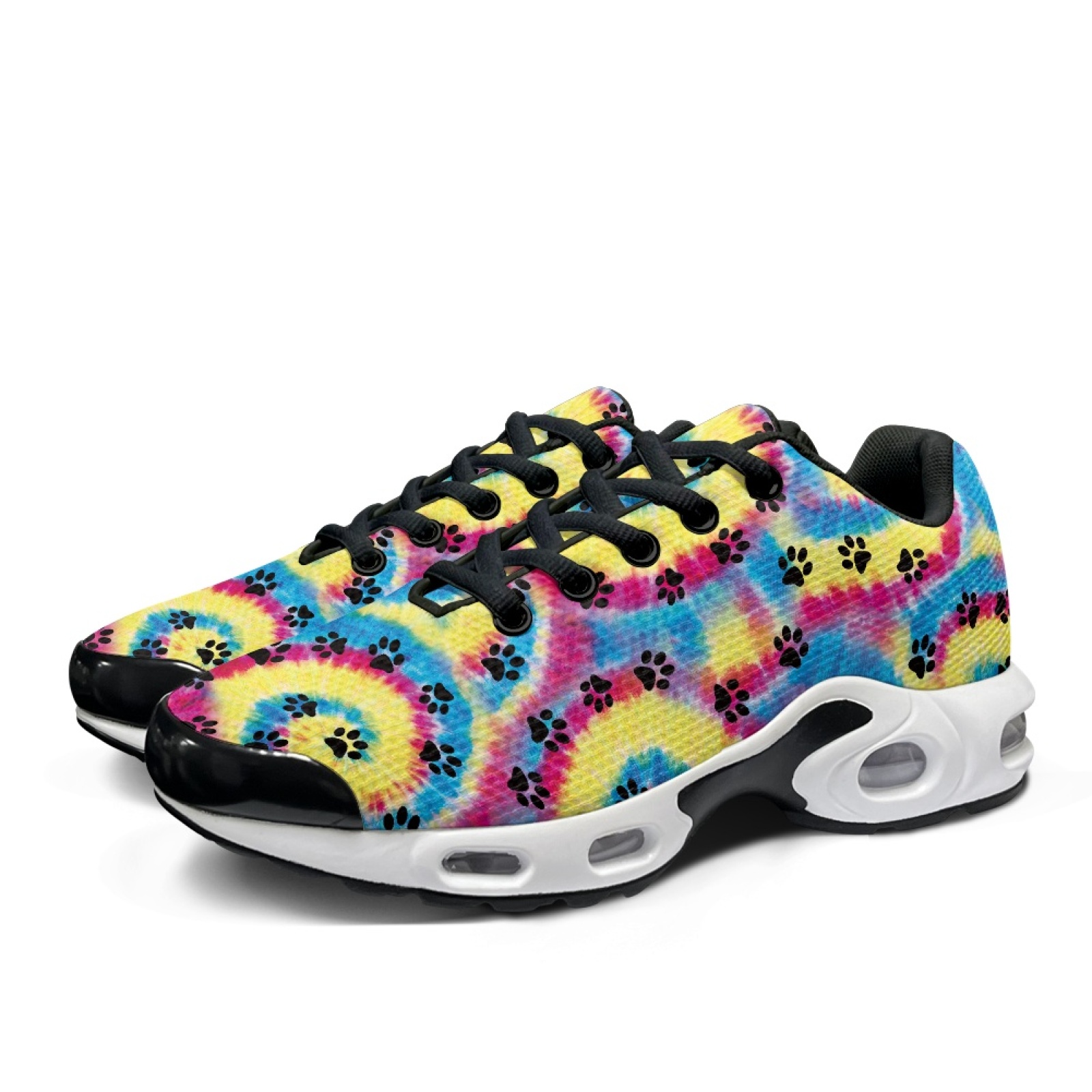 PENSTROLL Tie Dye Paw Print Sh - Air Cushion Jogger Shoes Men review and price