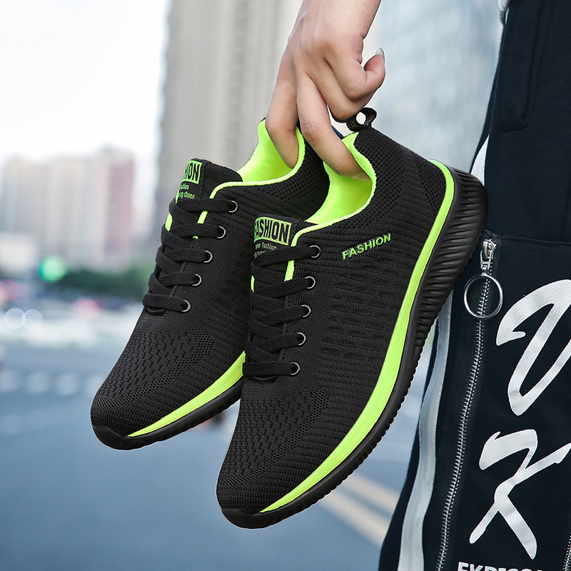YRZL Sports Shoes for Men Shoe - Knit Fabric Lace Up Sneakers review and price
