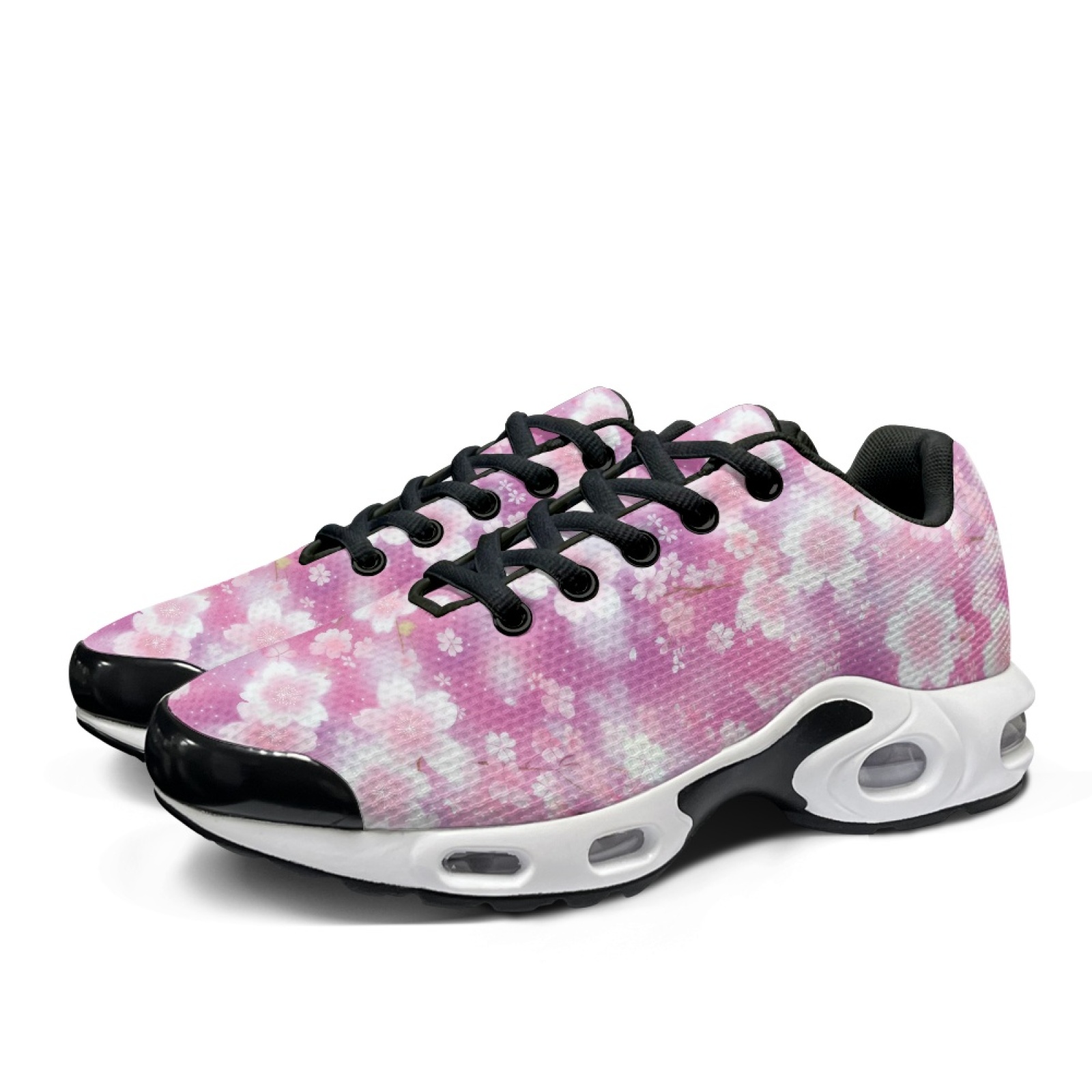 PENSTROLL Pink Floral Pattern  - Air Cushion Jogger Shoes Men review and price